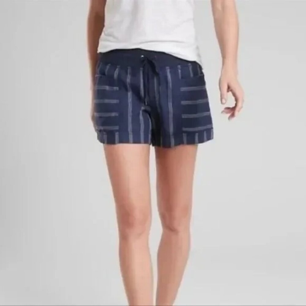 athleta cabo tide linen shorts 🐚 10